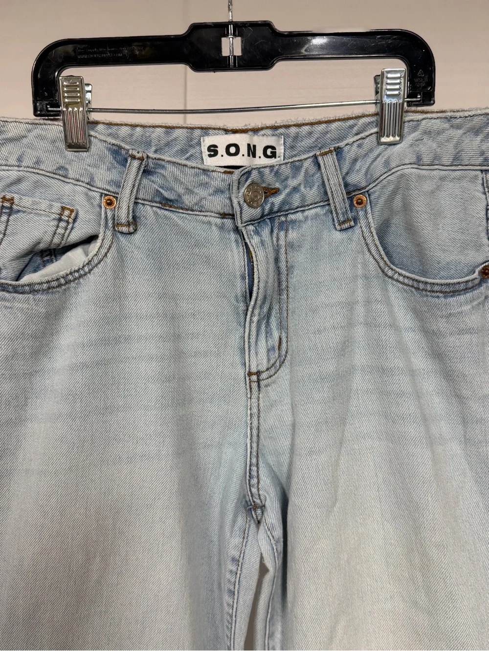 SONG Light Blue womens Straight-Leg Jeans